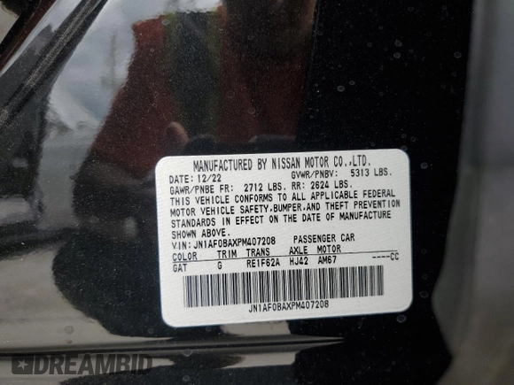 2023 Nissan ARIYA Engage z VIN JN1AF0BAXPM407208, wystawiony jako Copart lot #72834363 z przebiegiem 2 075 mil mil oraz . Historia ofert i sprzedaży dostępna na DreamBid. Obrazek 12.