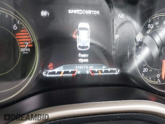 2016 Jeep Cherokee Limited with VIN 1C4PJLDB4GW233315, listed as a IAAI auction lot 41788329 with 116,174 mi miles. Bid and sale history available at carsss.com. Image 7.