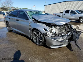 2020 Honda Accord Sedan Sport with VIN 1HGCV1F3XLA110110, listed as a Copart auction lot 45838015 with 84,163 mi miles and Salvage Title. Bid and sale history available at carsss.com. Image 4.