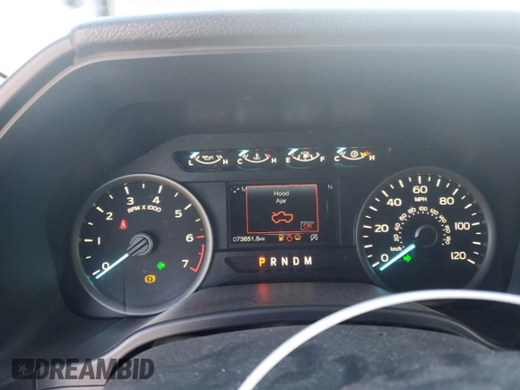 2019 Ford F-150 XL with VIN 1FTEW1E4XKKE74549, listed as a Copart auction lot 49773465 with 73,651 mi miles and Salvage Title. Bid and sale history available at carsss.com. Image 9.