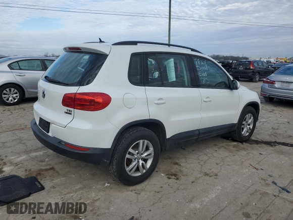 2016 Volkswagen Tiguan S with VIN WVGBV7AX0GW600518, listed as a Copart auction lot 86335544 with 132,123 mi miles and Salvage Title. Bid and sale history available at DreamBid. Image 3.