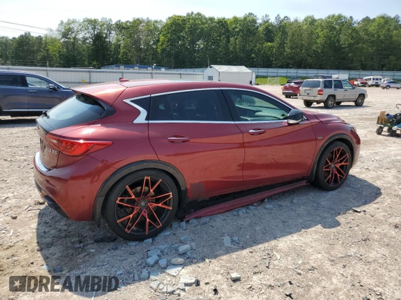 2017 Infiniti QX30 Sport with VIN SJKCH5CP8HA023671, listed as a Copart auction lot 58392695 with 113,602 mi miles and Salvage title. Bid and sale history available at DreamBid. Image 3.