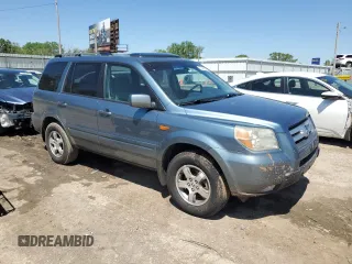 2006 Honda Pilot EX-L with VIN 5FNYF28546B045353, listed as a Copart auction lot 53646695 with 107,325 mi miles and Salvage Title. Bid and sale history available at DreamBid. Image 4.