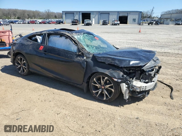2017 Honda Civic Si with VIN 2HGFC3A59HH750616, listed as a Copart auction lot 49537285 with 197,967 mi miles and Salvage Title. Bid and sale history available at DreamBid. Image 4.