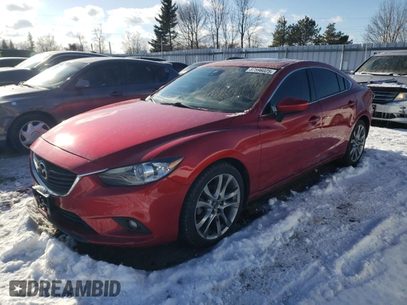 2015 Mazda 6 i Grand Touring with VIN JM1GJ1W50F1185626, listed as a Copart auction lot 87596025 with 147,630 mi miles and Clean Title. Bid and sale history available at carsss.com. Image 1.