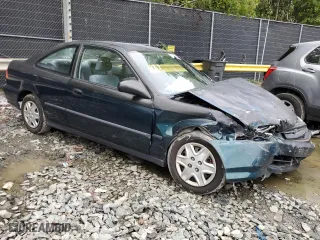 1997 Honda Civic DX with VIN 1HGEJ6223VL057580, listed as a Copart auction lot 74752434 with 239,657 mi miles and Salvage Title. Bid and sale history available at carsss.com. Image 4.