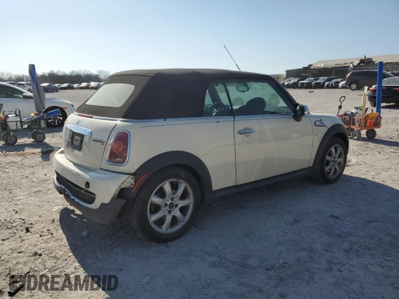 2010 MINI Convertible S z VIN WMWMS3C58ATY50783, wystawiony jako Copart lot #48240035 z przebiegiem 70 110 mil mil oraz Czysty tytuł • Clean title. Historia ofert i sprzedaży dostępna na DreamBid. Obrazek 3.