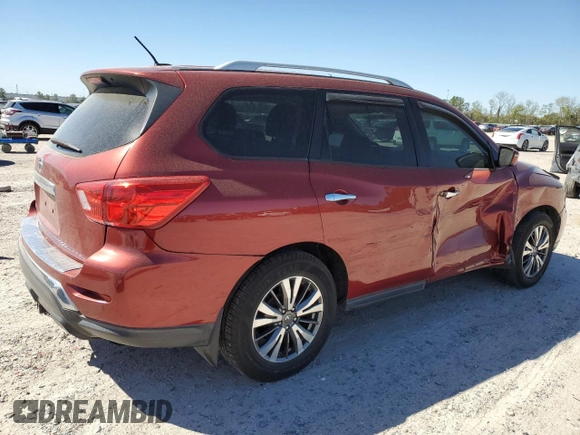 2017 Nissan Pathfinder S with VIN 5N1DR2MN6HC615277, listed as a Copart auction lot 49670935 with 168,932 mi miles and Salvage Title. Bid and sale history available at DreamBid. Image 3.