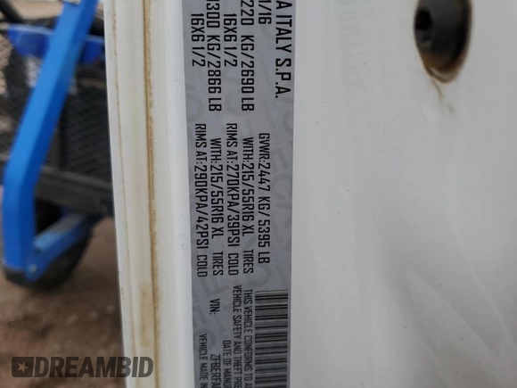 2017 Ram ProMaster City Cargo Tradesman z VIN ZFBERFAB6H6E72328, wystawiony jako Copart lot #51162775 z przebiegiem 169 253 mil mil oraz Szkoda całkowita • Salvage title. Historia ofert i sprzedaży dostępna na DreamBid. Obrazek 14.