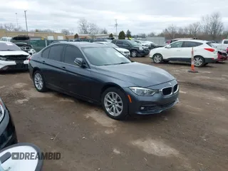 2018 BMW 3 Series 320i xDrive with VIN WBA8E5G53JNV02912, listed as a IAAI auction lot 41728125 with 108,916 mi miles. Bid and sale history available at carsss.com. Image 1.