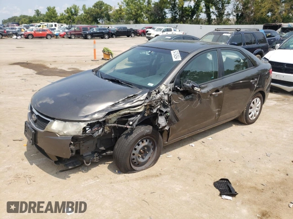 2010 Kia Forte EX with VIN KNAFU4A28A5837716, listed as a Copart auction lot 64754594 with 281,051 mi miles and Salvage Title. Bid and sale history available at carsss.com. Image 1.