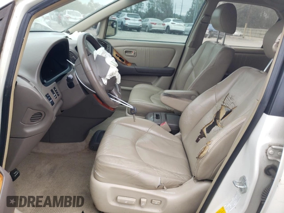 2000 Lexus RX 300 z VIN JT6GF10U3Y0062761, wystawiony jako Copart lot #44602235 z przebiegiem 234 749 mil mil oraz Szkoda całkowita • Salvage title. Historia ofert i sprzedaży dostępna na DreamBid. Obrazek 7.