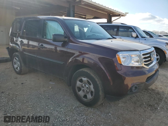 2015 Honda Pilot LX with VIN 5FNYF4H27FB049432, listed as a Copart auction lot 87842215 with 78,116 mi miles and Salvage Title. Bid and sale history available at DreamBid. Image 4.