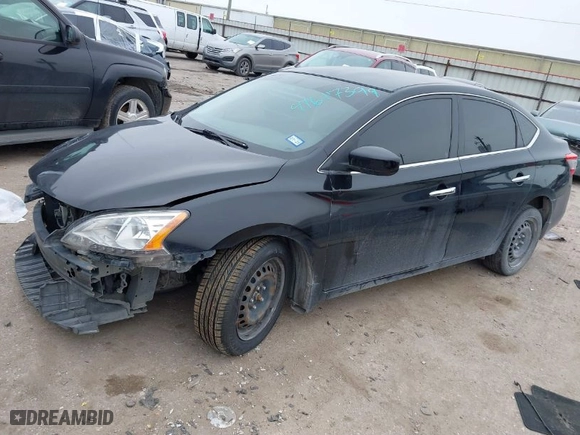 2014 Nissan Sentra SV with VIN 3N1AB7AP1EY311729, listed as a IAAI auction lot 41617399 with 156,094 mi miles. Bid and sale history available at carsss.com. Image 2.