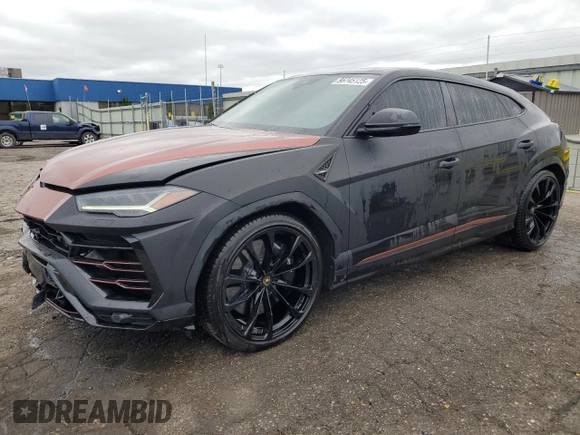 2022 Lamborghini Urus z VIN ZPBUA1ZL8NLA17628, wystawiony jako Copart lot #55745125 z przebiegiem 31 007 mil mil oraz Szkoda całkowita • Salvage title. Historia ofert i sprzedaży dostępna na DreamBid. Obrazek 1.