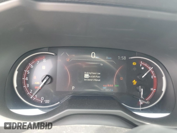 2024 Toyota RAV4 XLE with VIN 2T3P1RFV6RC481451, listed as a Copart auction lot 58316955 with 6,652 mi miles and Salvage title. Bid and sale history available at DreamBid. Image 9.