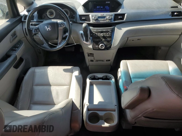 2013 Honda Odyssey EX-L with VIN 5FNRL5H69DB080586, listed as a Copart auction lot 52103685 with 166,643 mi miles and Salvage Title. Bid and sale history available at carsss.com. Image 8.