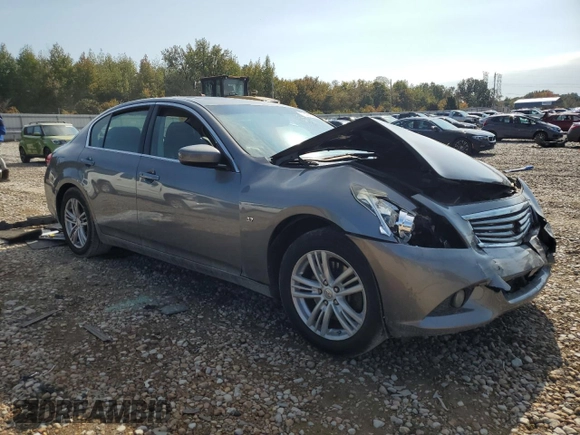 2015 Infiniti Q40 with VIN JN1CV6AP0FM500208, listed as a Copart auction lot 77498594 with 0 mi miles and Salvage Title. Bid and sale history available at carsss.com. Image 4.