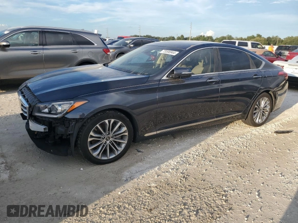 2017 Genesis G80 3.8L with VIN KMHGN4JE5HU199709, listed as a Copart auction lot 73598944 with 0 mi miles and Salvage Title. Bid and sale history available at carsss.com. Image 1.
