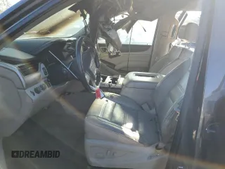2015 GMC Yukon Denali with VIN 1GKS2CKJ9FR727818, listed as a Copart auction lot 50410655 with 0 mi miles and Salvage Title. Bid and sale history available at carsss.com. Image 7.