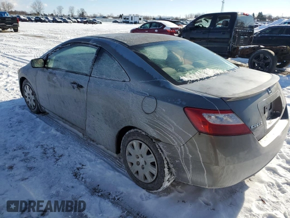 2006 Honda Civic Cpe DX with VIN 2HGFG122X6H002032, listed as a Copart auction lot 88782515 with 177,776 mi miles and Clean Title. Bid and sale history available at carsss.com. Image 2.