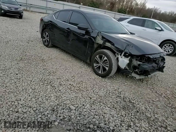 2021 Nissan Sentra SV with VIN 3N1AB8CV9MY296641, listed as a Copart auction lot 84894754 with 59,003 mi miles and Salvage Title. Bid and sale history available at carsss.com. Image 10.