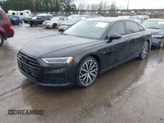 2021 Audi A8 with VIN WAU8DAF85MN015562, listed as a IAAI auction lot 41615742 with 25,149 mi miles. Bid and sale history available at carsss.com. Image 2.