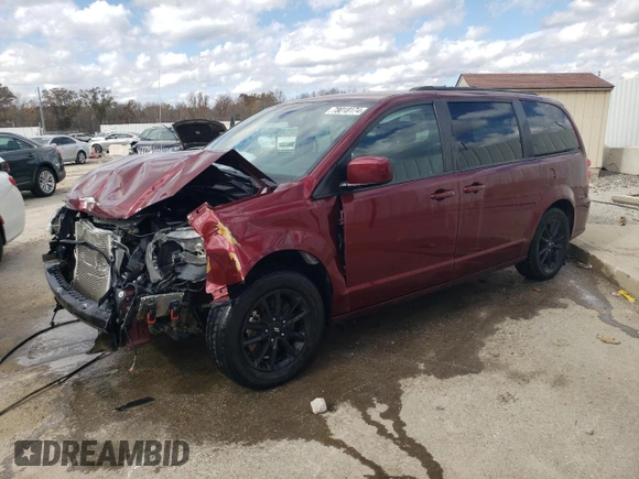 2020 Dodge Grand Caravan SE with VIN 2C4RDGBG5LR233736, listed as a Copart auction lot 78018174 with 38,864 mi miles and Salvage Title. Bid and sale history available at DreamBid. Image 1.