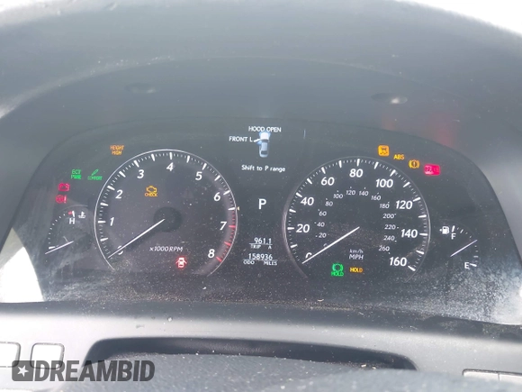 2007 Lexus LS 460 L with VIN JTHGL46F375017296, listed as a IAAI auction lot 42494641 with 158,936 mi miles and . Bid and sale history available at DreamBid. Image 7.