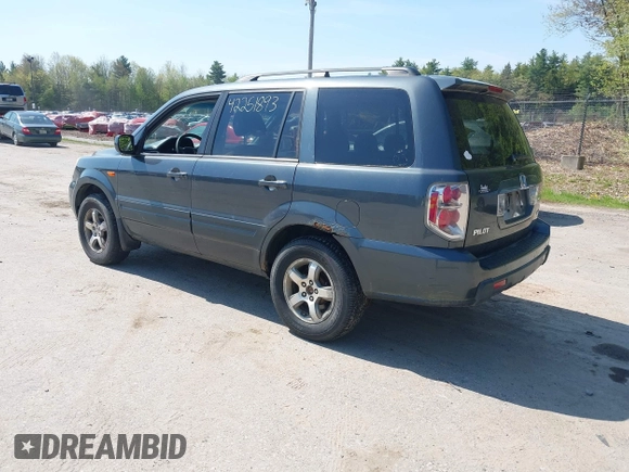 2006 Honda Pilot EX with VIN 2HKYF18466H508824, listed as a IAAI auction lot 42251893 with 287,789 mi miles and . Bid and sale history available at DreamBid. Image 3.