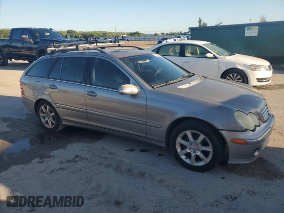 2005 Mercedes-Benz C 240 with VIN WDBRH61J85F539608, listed as a Copart auction lot 66003865 with 119,616 mi miles and Clean title. Bid and sale history available at DreamBid. Image 4.