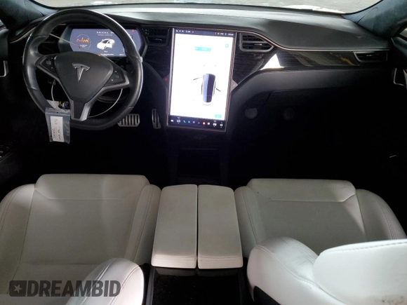 2019 Tesla Model S 100D with VIN 5YJSA1E45KF330633, listed as a Copart auction lot 49329745 with 74,047 mi miles and Salvage title. Bid and sale history available at DreamBid. Image 8.