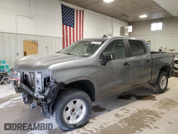 2021 Chevrolet Silverado 1500 LT Trail Boss with VIN 1GCPYFEL6MZ230298, listed as a Copart auction lot 48771285 with 76,370 mi miles and Salvage Title. Bid and sale history available at DreamBid. Image 1.