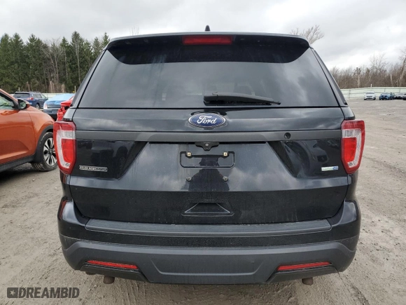 2018 Ford Police Interceptor Utility with VIN 1FM5K8AR4JGC75175, listed as a Copart auction lot 50128165 with 157,904 mi miles and Salvage Title. Bid and sale history available at carsss.com. Image 6.