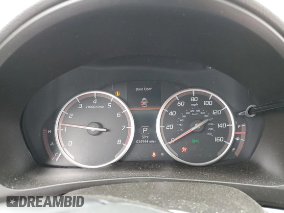 2018 Acura ILX Premium with VIN 19UDE2F86JA001873, listed as a Copart auction lot 55366635 with 34,944 mi miles and Salvage title. Bid and sale history available at DreamBid. Image 9.