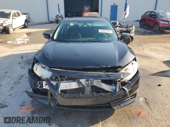 2017 Honda Civic Sedan LX with VIN 19XFC2F53HE008869, listed as a Copart auction lot 53561595 with 77,620 mi miles and Salvage Title. Bid and sale history available at carsss.com. Image 5.
