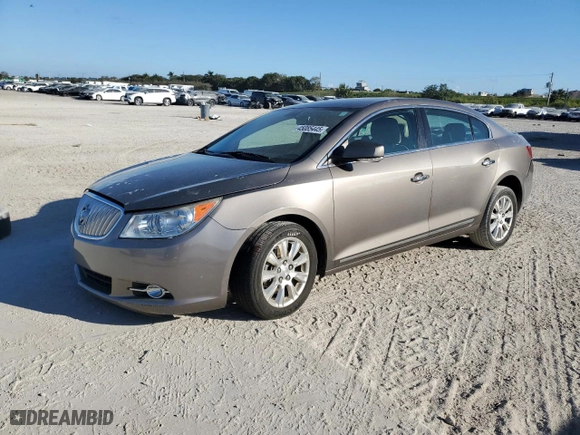 2012 Buick LaCrosse Leather with VIN 1G4GC5ER0CF226062, listed as a Copart auction lot 45085445 with 53,241 mi miles and Salvage Title. Bid and sale history available at carsss.com. Image 1.