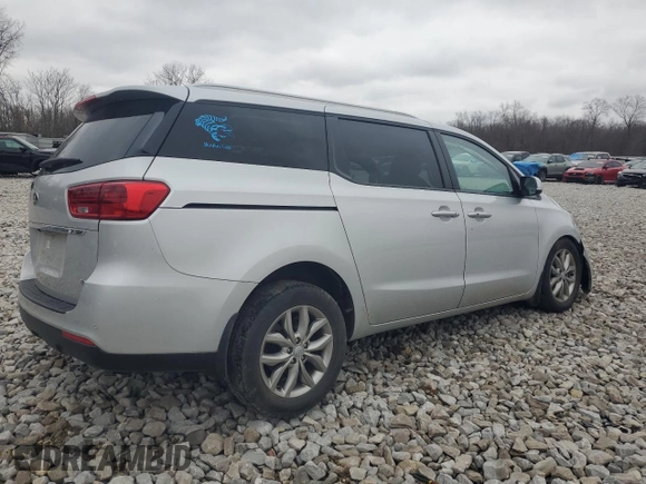 2020 Kia Sedona EX with VIN KNDMB5C10L6648064, listed as a Copart auction lot 46973085 with 52,374 mi miles and Salvage Title. Bid and sale history available at carsss.com. Image 3.