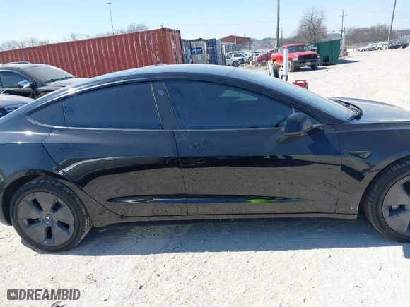 2022 Tesla Model 3 Long Range with VIN 5YJ3E1EB2NF174028, listed as a IAAI auction lot 41697310 with NaN miles. Bid and sale history available at carsss.com. Image 12.