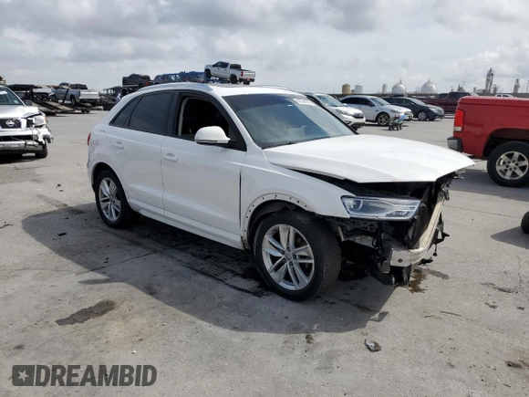 2017 Audi Q3 Premium with VIN WA1BCCFS7HR015994, listed as a Copart auction lot 42744703 with 96,778 mi miles. Bid and sale history available at carsss.com. Image 4.