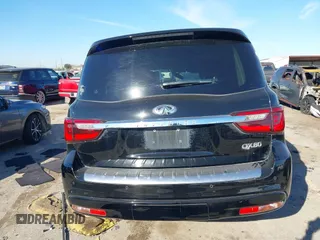 2019 Infiniti QX80 LUXE with VIN JN8AZ2NF5K9689409, listed as a IAAI auction lot 41729013 with 85,668 mi miles. Bid and sale history available at carsss.com. Image 16.