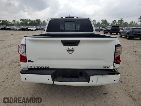 2022 Nissan Titan SV with VIN 1N6AA1EE5NN104390, listed as a Copart auction lot 51610705 with 53,129 mi miles and Salvage title. Bid and sale history available at DreamBid. Image 6.