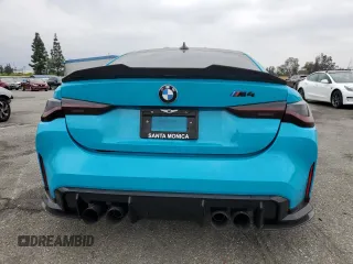 2021 BMW M4 with VIN WBS53AZ0XMCG52209, listed as a Copart auction lot 50234375 with 19,701 mi miles and Salvage title. Bid and sale history available at DreamBid. Image 6.
