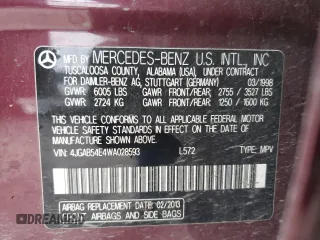 1998 Mercedes-Benz M-Class with VIN 4JGAB54E4WA028593, listed as a Copart auction lot 88130125 with 200,823 mi miles and Clean Title. Bid and sale history available at carsss.com. Image 13.