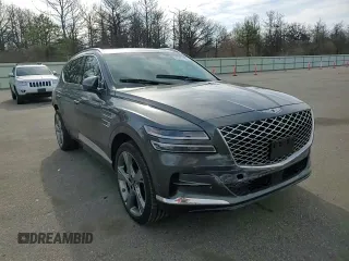 2023 Genesis GV80 with VIN KMUHCESC3PU124360, listed as a Copart auction lot 52595195 with 28,537 mi miles and Salvage title. Bid and sale history available at DreamBid. Image 12.
