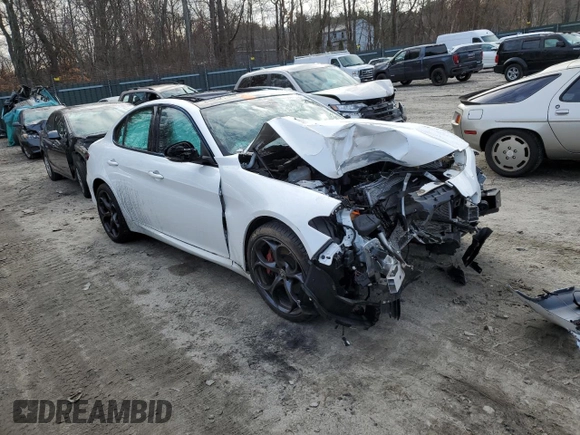 2019 Alfa Romeo Giulia Ti Sport with VIN ZARFANBN8K7604490, listed as a Copart auction lot 66973182 with 0 mi miles. Bid and sale history available at carsss.com. Image 4.