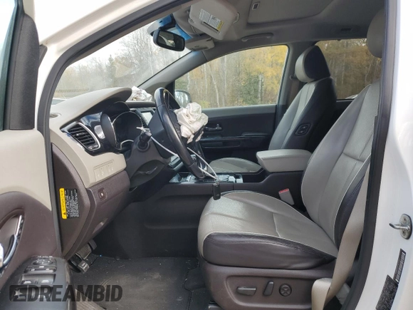 2018 Kia Sedona SX-L with VIN KNDME5C18J6370387, listed as a Copart auction lot 77415064 with 126,828 mi miles and Salvage Title. Bid and sale history available at carsss.com. Image 7.
