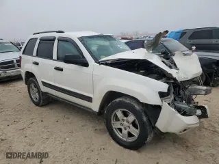 2005 Jeep Grand Cherokee Laredo with VIN 1J4GS48K05C602774, listed as a Copart auction lot 45489145 with 0 mi miles and Salvage Title. Bid and sale history available at carsss.com. Image 4.