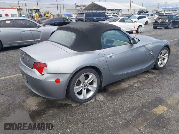 2006 BMW Z4 3.0i with VIN 4USBU33596LW69200, listed as a IAAI auction lot 41774419 with 59,691 mi miles and . Bid and sale history available at DreamBid. Image 4.