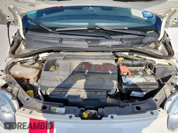 2017 FIAT 500 Pop with VIN 3C3CFFKR8HT561267, listed as a Copart auction lot 57788795 with 35,766 mi miles and Salvage title. Bid and sale history available at DreamBid. Image 11.